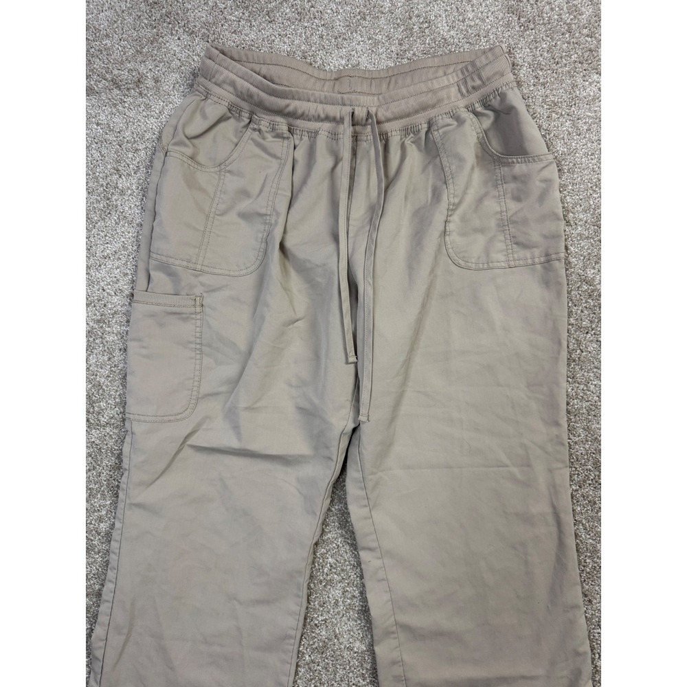 Scrubstar Tan Khaki Cargo Scrub Pants XL Drawstring Elastic Waist Pockets - Picture 4 of 7